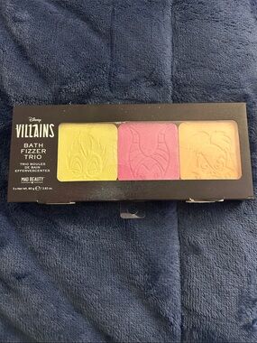 Disney Villains Bath Fizzer Trio - Pink, Yellow & Peach